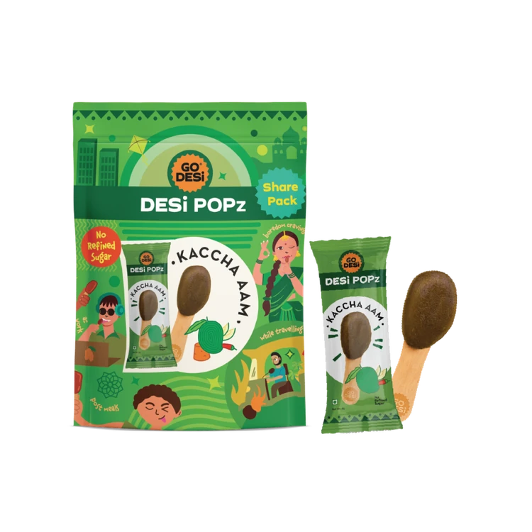 GO DESI Kaccha Aam Desi Popz Lollipop Candy