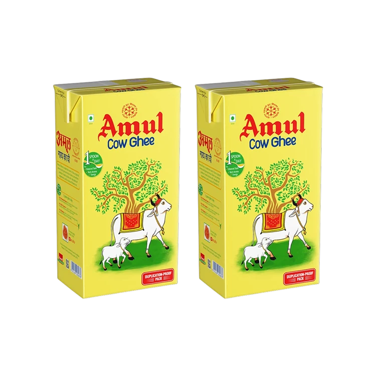 Amul Cow Ghee - Pack of 2 (Hasuvina Tuppa)