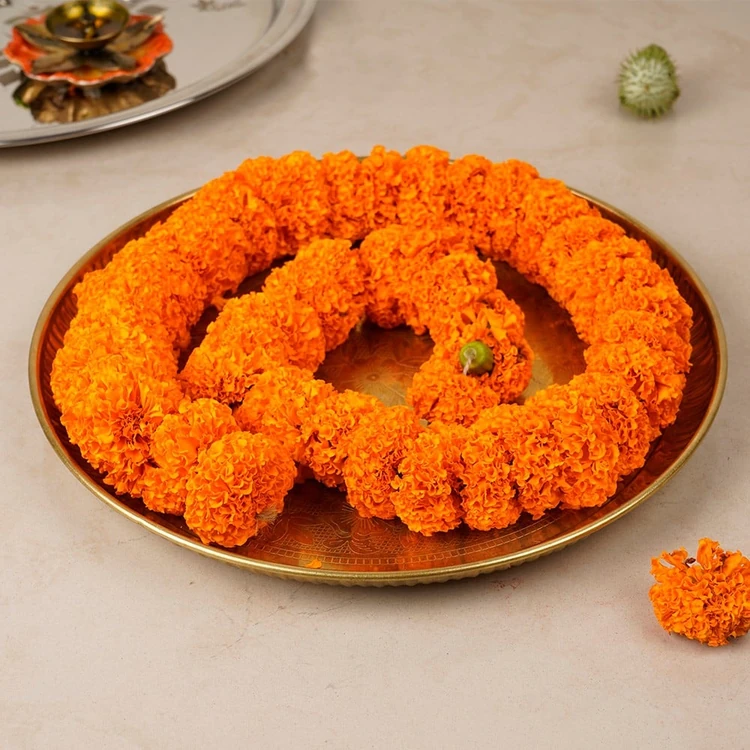 Orange Marigold Flower String
