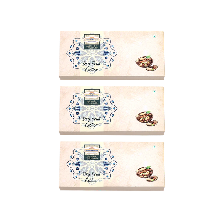 A2B Exotica Assorted Dry Fruits Gift Pack (Variety of 6) - Pack of 3 (Dry Fruits Udugore Pack)