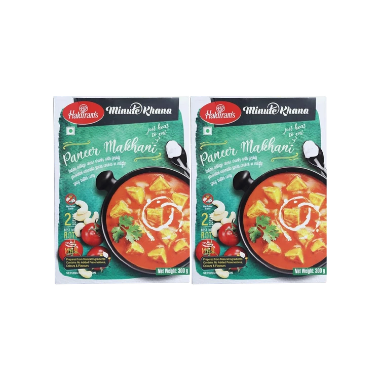 Haldiram's Minute Khana Paneer Makhani Ready to Eat - Pack of 2