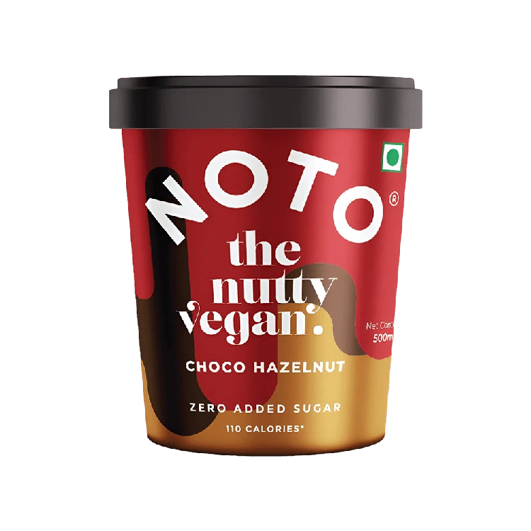 Noto Choco Hazelnut Vegan Ice Cream Cup (Zero Added Sugar)