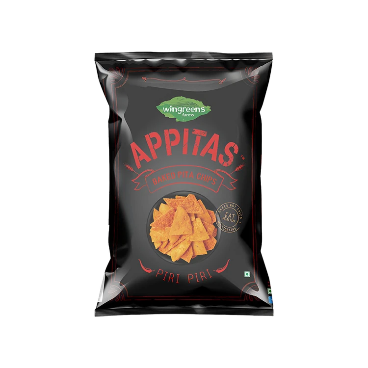 Wingreens Farms Appitas Piri Piri Baked Pita Chips