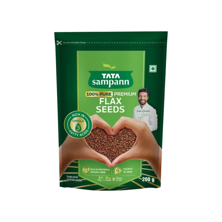 Tata Sampann 100% Pure Premium Flax Seeds (Agase Beeja)