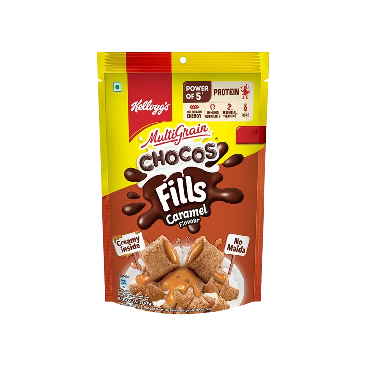 Kellogg's Choco Fills Kids Cereal (Caramel Flavour)