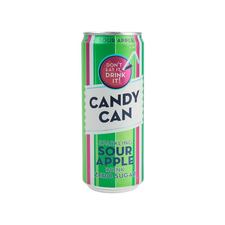 Candy Can Sour Apple Sparkling Drink