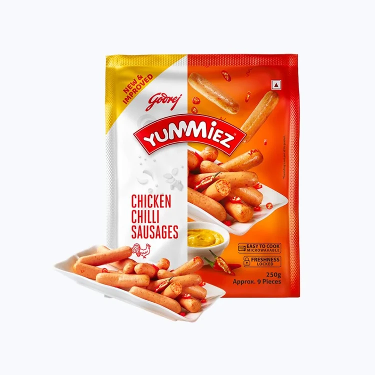 Godrej Yummiez Chilli Chicken Sausage (Frozen)