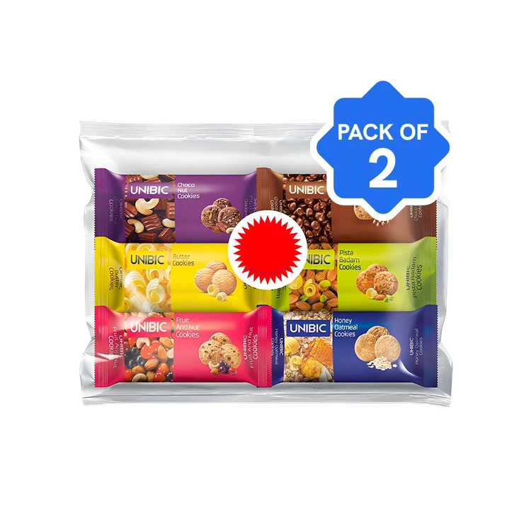 Unibic Assorted Cookies - Pack of 6 - Pack of 2