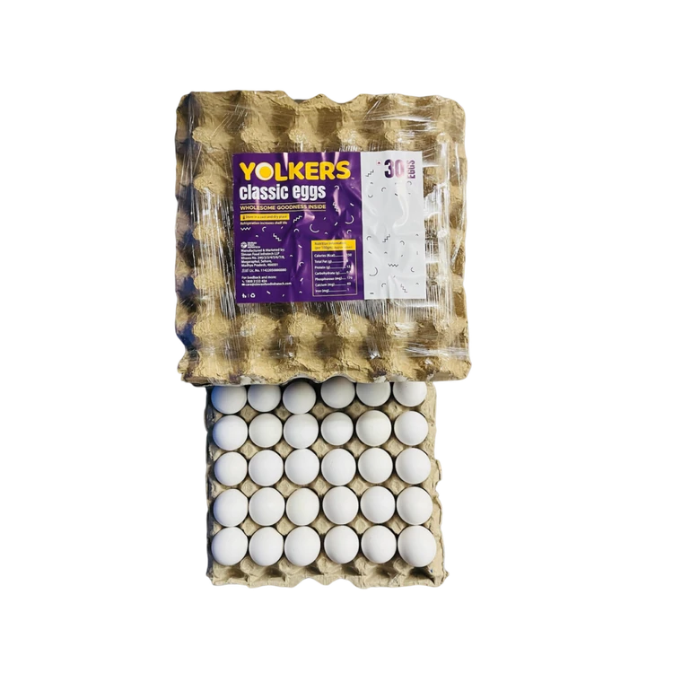 Yolkers Classic White Eggs