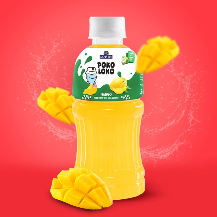Poko Loko Mango Nata De Coco Juice