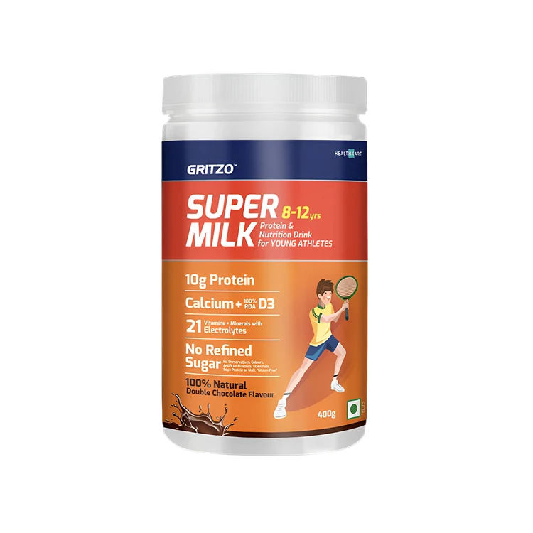 Gritzo Super Milk Drink Mix - Double Chocolate (8 - 12 Years)