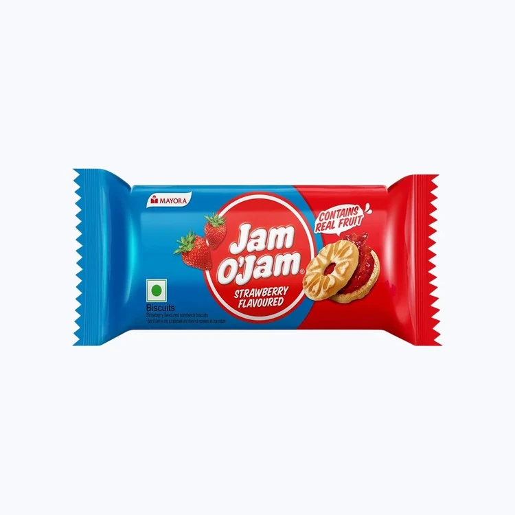 Jam O' Jam Strawberry Flavoured Cream Biscuits