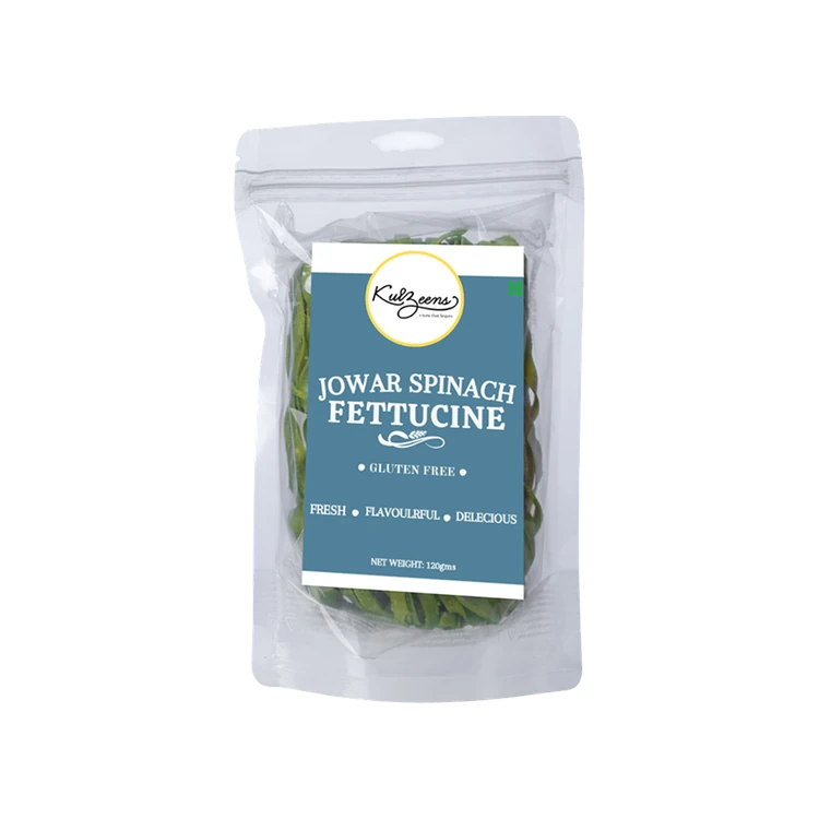 Kuizeens Jowar Spinach Fettucine Pasta