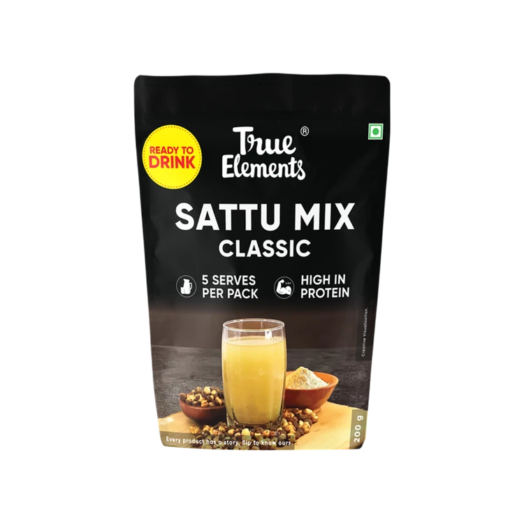 True Elements Sattu Drink Mix (Classic)