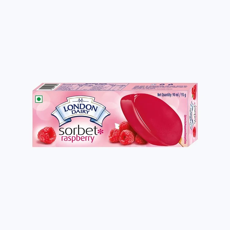 London Dairy Raspberry Sorbet Ice Cream Stick