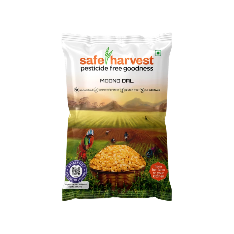Safe Harvest Pesticide-Free Moong Dal (Dhuli)