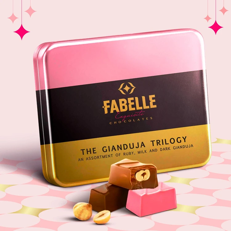Fabelle Gianduja Trilogy Luxury Chocolate Gift Pack