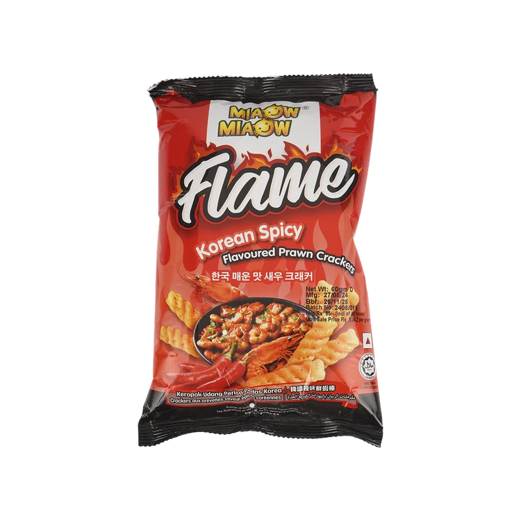 Miaow Miaow Flame Korean Spicy Prawn Crackers