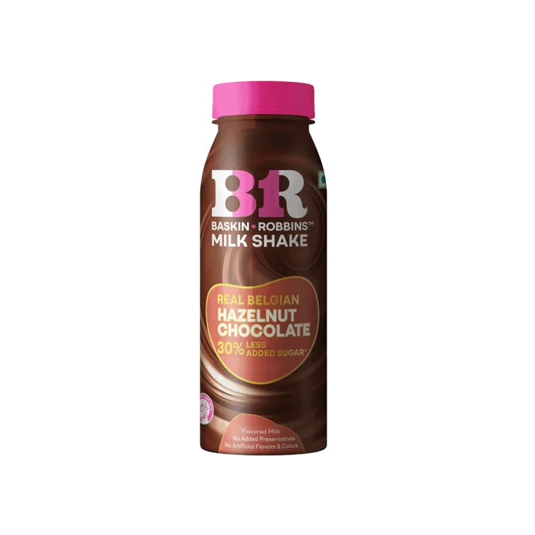 Baskin Robbins Real Belgian Hazelnut Chocolate Milkshake