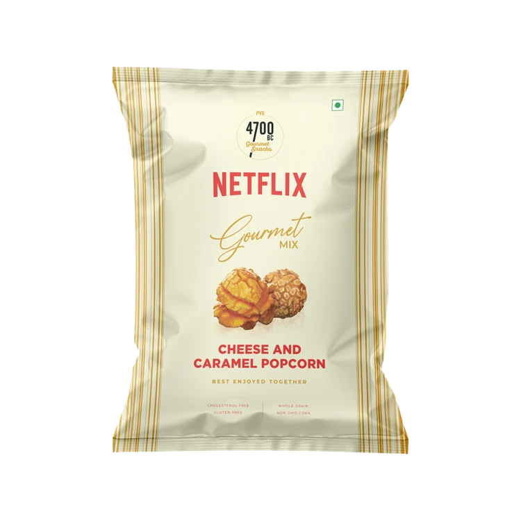 4700BC Netflix Gourmet Mix Cheese & Caramel Popcorn