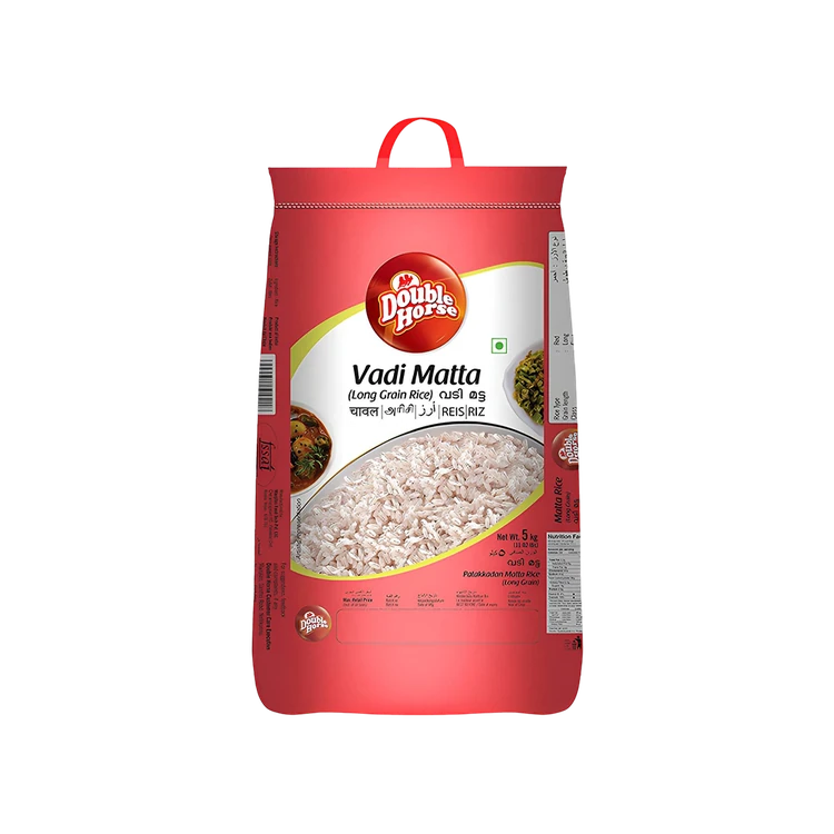 Double Horse Vadi Matta Rice (Long Grain) (Matta Akki)