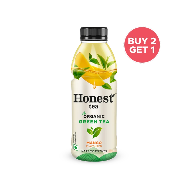 Honest Tea Mango Flavour Organic Green Tea - Buy 2 Get 1 Free
