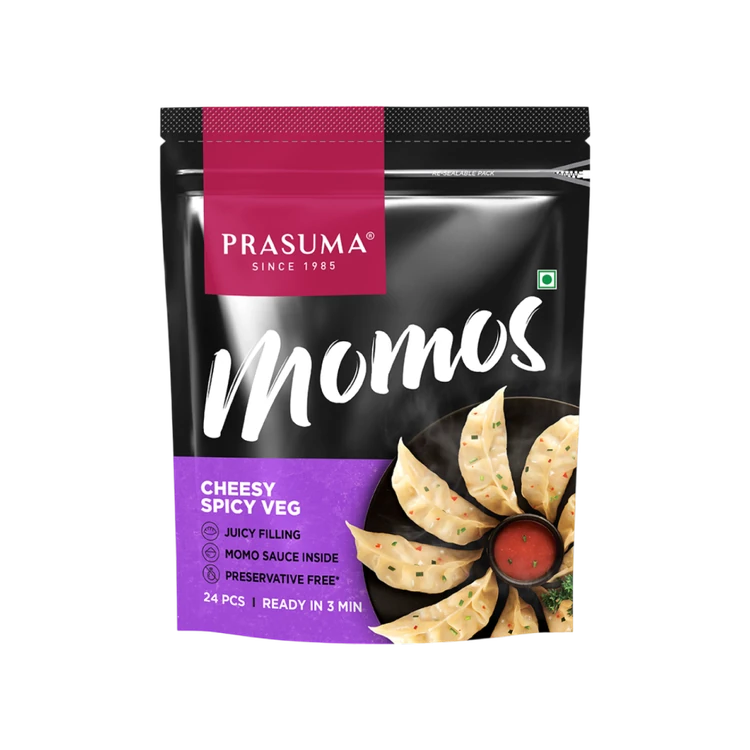 Prasuma Cheesy Spicy Veg Momos