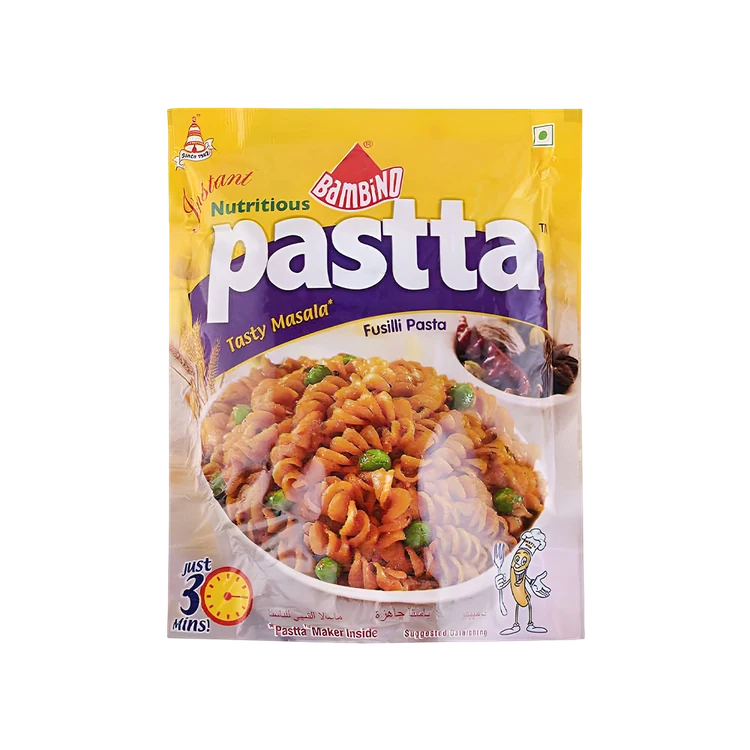 Bambino Tasty Masala Fusilli Instant Pasta