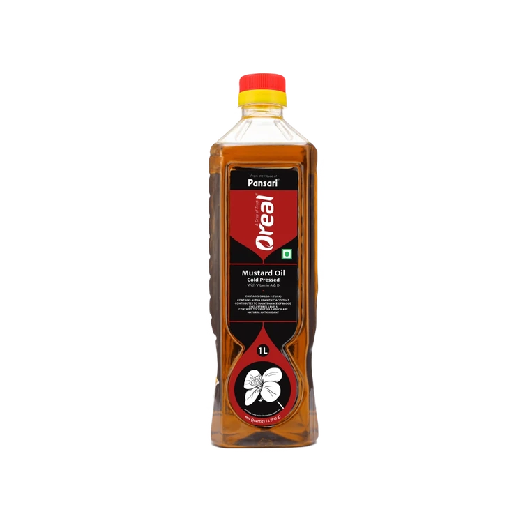 Oreal Kacchi Ghani Cold Pressed Mustard Oil (From the House of Pansari) (Cold Pressed Sasive Enne)