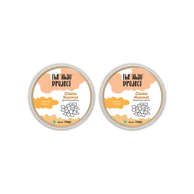 The khao project Classic Hummus Dip - Pack of 2
