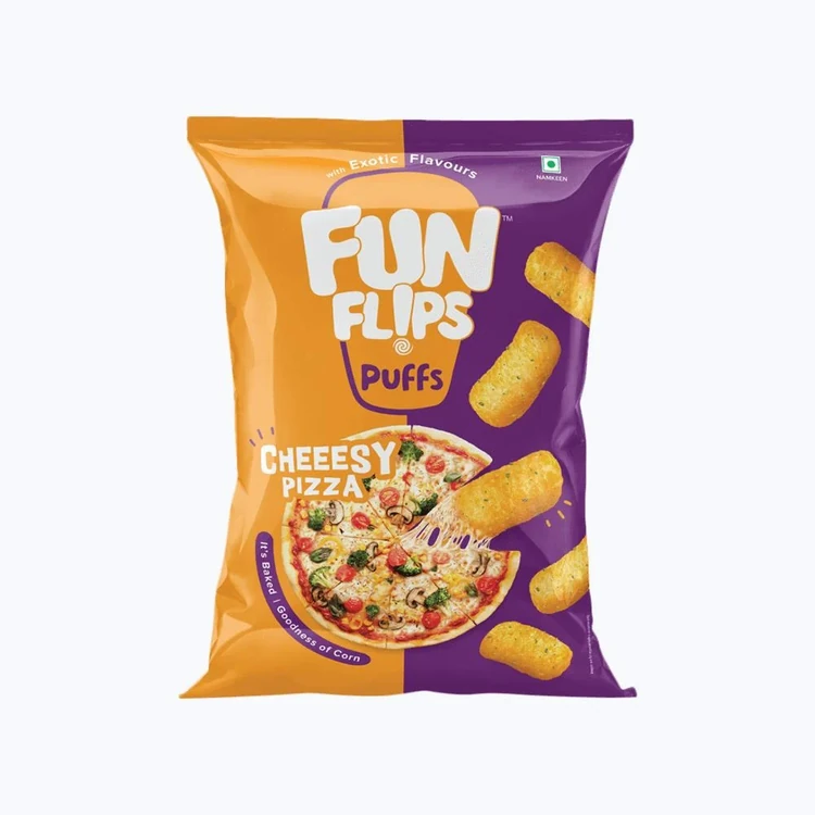 Fun Flips Cheeesy Pizza Puffs