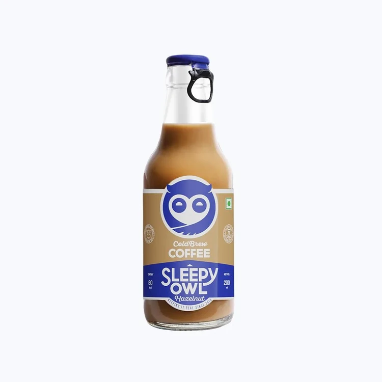 Sleepy Owl Hazelnut Cold Coffee Made with Cold Brew