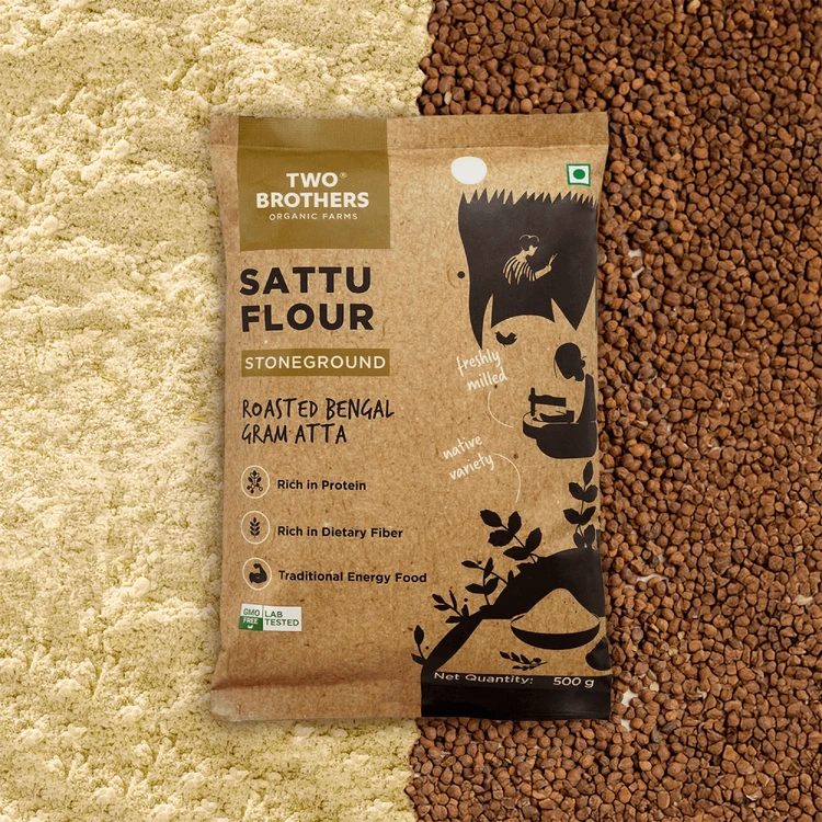Two Brothers Roasted Bengal Gram Sattu Atta