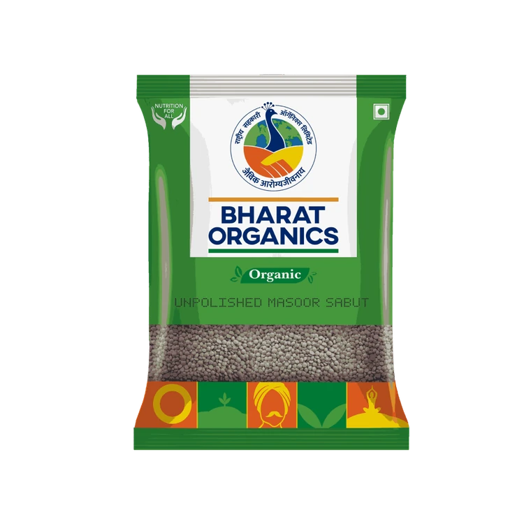 Bharat Organics - Organic Masoor Sabut