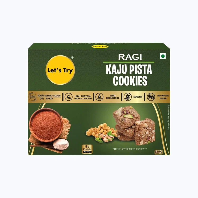 Let's Try Ragi Kaju Pista Cookies