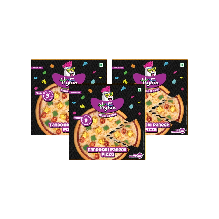 HyFun Tandoori Paneer Pizza - Pack of 3