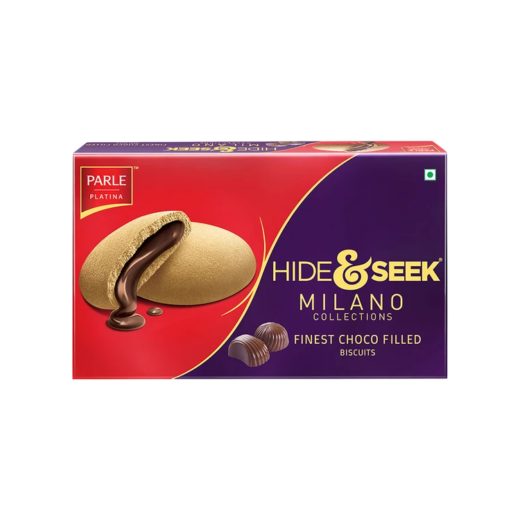 Parle Hide & Seek Cream Biscuits (Choco, Milano Collection)