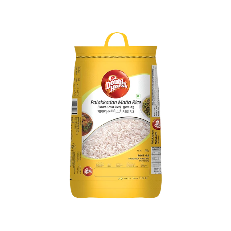 Double Horse Palakkadan Short Grain Matta Rice (Short Grain) (Matta Akki)