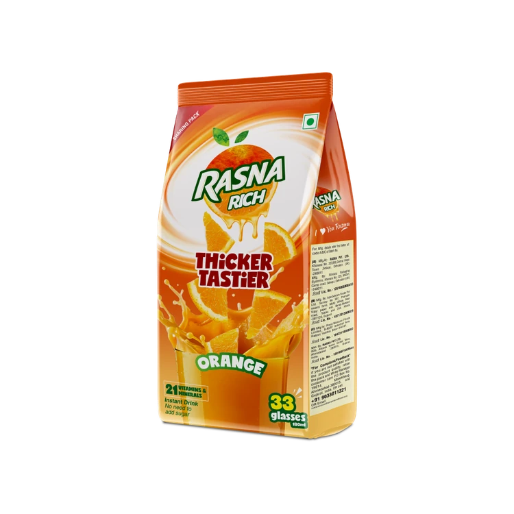 Rasna Fruit Plus Florida Orange Drink Mix