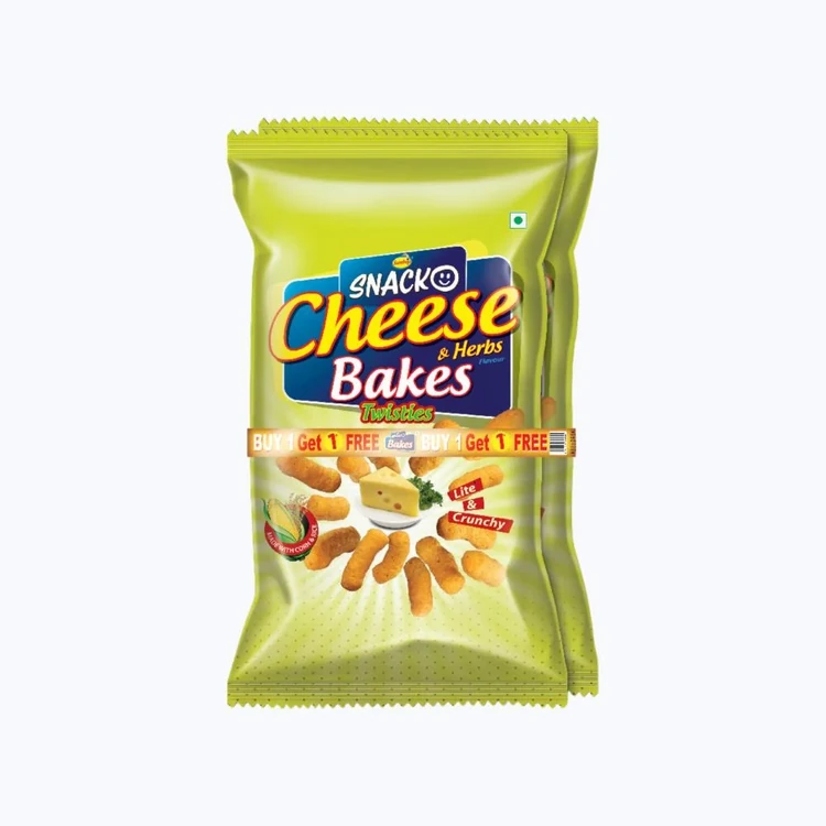 Sundrop Snacko Corn Puffs Cheese & Herbs Bakes - Buy 1 Get 1 Free