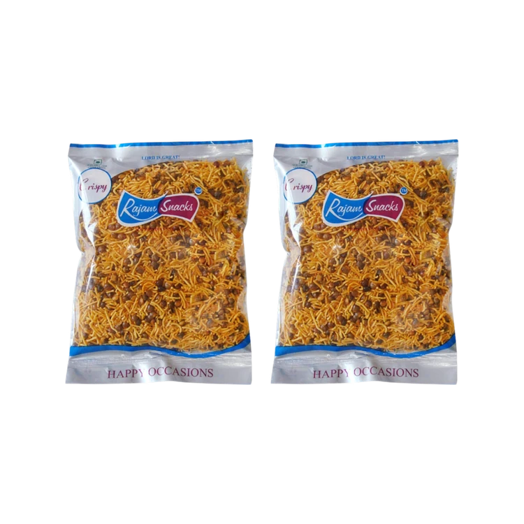 Rajam Snacks Mysore Mixture Namkeen - Pack of 2