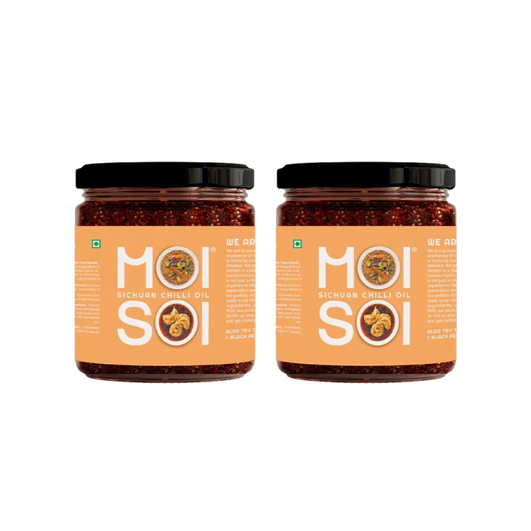 Moi Soi Sichuan Chilli Oil - Dip - Spread - Cook - Pack of 2