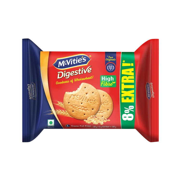 McVitie's Digestive High Fibre Biscuit, Trans Fat Free