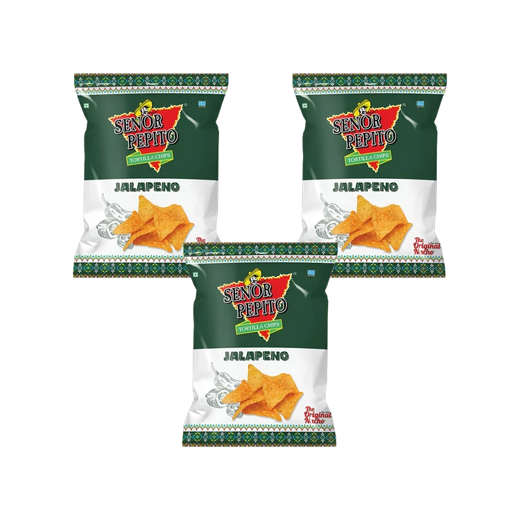 Senor Pepito Jalapeno Nachos - Pack of 3