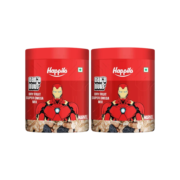 Happilo Can'o Nuts Trail Mix (Super Omega) - Pack of 2 (Dry Fruit Mishrana)