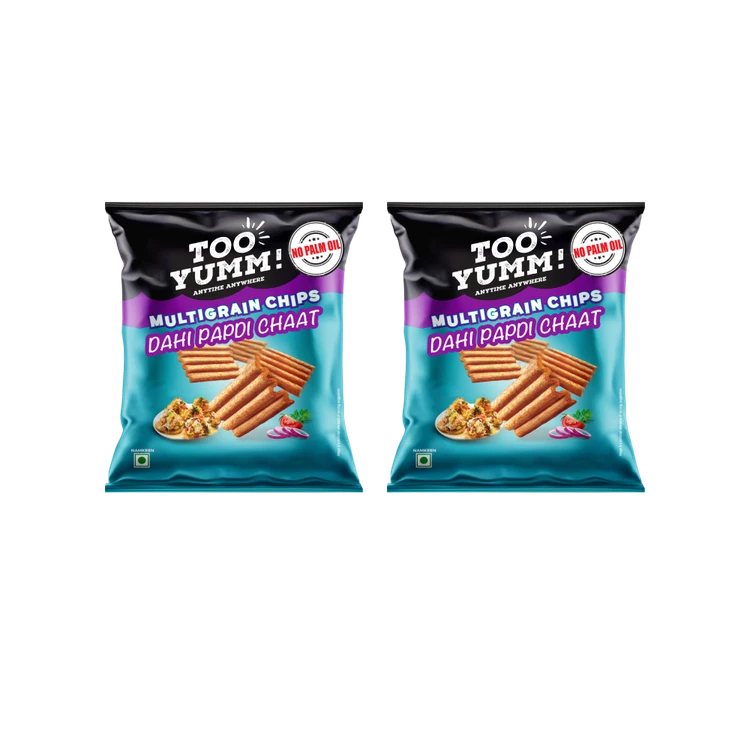 Too Yumm Dahi Papdi Chaat Multigrain Chips - Pack of 2