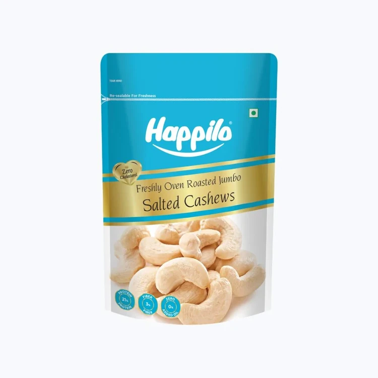 Happilo Freshly Oven Roasted & Salted Flavoured Cashew (Flavoured Godambi)