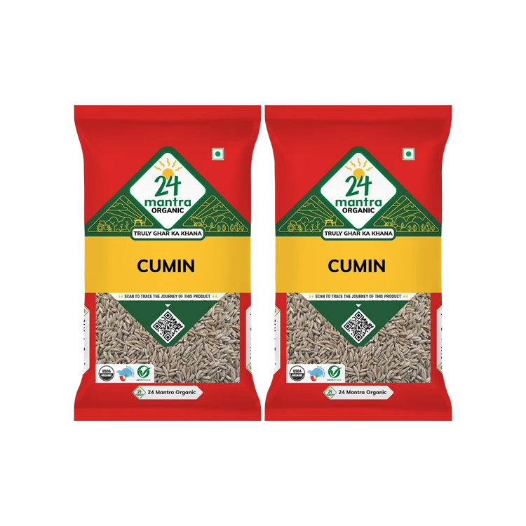 24 Mantra Organic Cumin Seeds / Jeera Seeds - Pack of 3