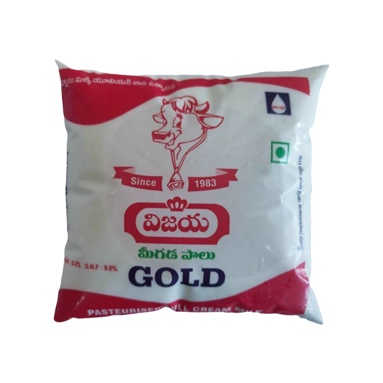 Vijaya Dairy Whole Gold Full Cream Fresh Milk