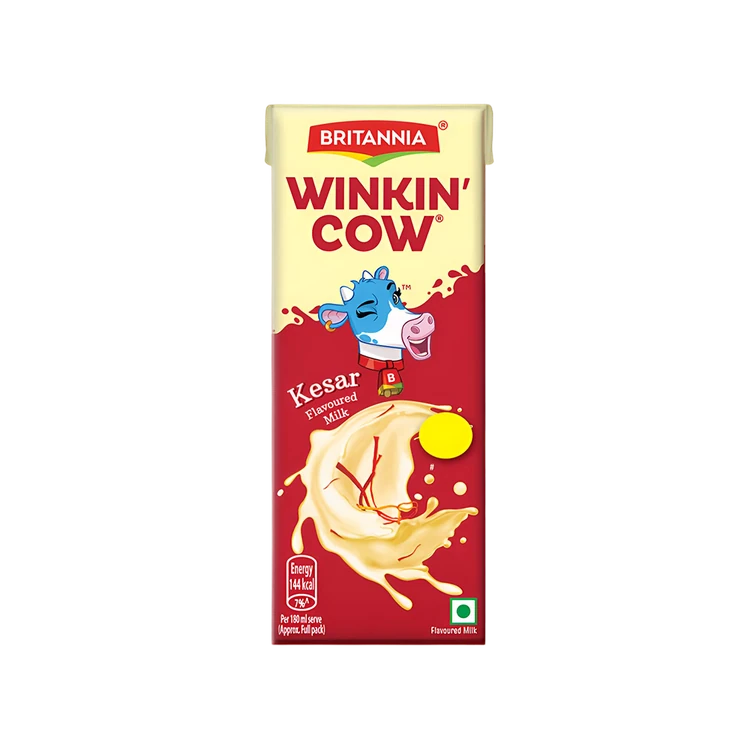 Britannia Winkin Cow Kesar Flavoured Milk